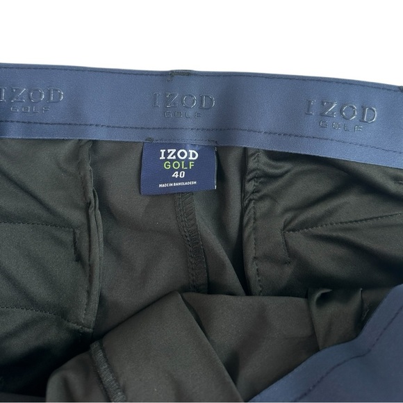 Izod Men's Swingflex Cargo Golf Shorts Size 40 Black NWT - Picture 5 of 10
